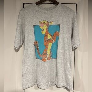VTG Tigger Tee 90s Size large Faded Disney